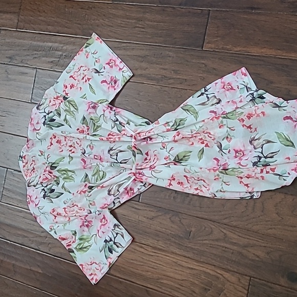 Show Me Your MuMu Pink Floral Kimono One Size - Picture 5 of 9